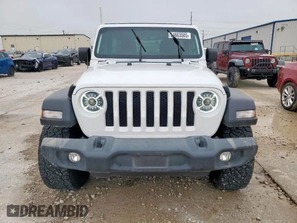2021 Jeep Wrangler Unlimited Sport S with VIN 1C4HJXDN7MW722275, listed as a Copart auction lot 54663505 with 56,774 mi miles and Salvage title. Bid and sale history available at DreamBid. Image 5.