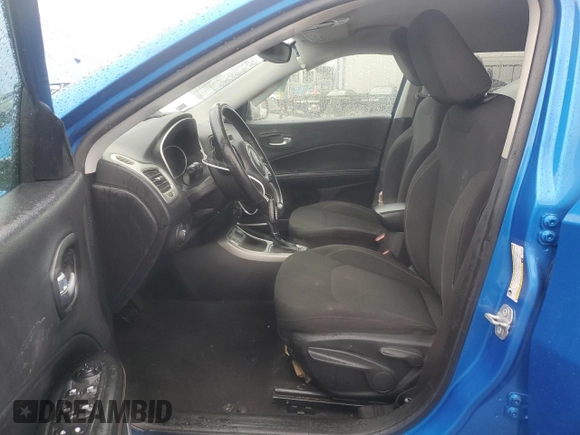 2021 Jeep Compass Sport with VIN 3C4NJCAB6MT518465, listed as a Copart auction lot 56797435 with 82,089 mi miles and Salvage title. Bid and sale history available at DreamBid. Image 7.