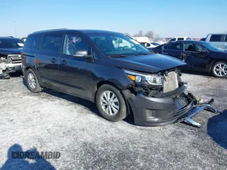 2018 Kia Sedona LX with VIN KNDMB5C18J6397114, listed as a IAAI auction lot 41273916 with 78,599 mi miles. Bid and sale history available at carsss.com. Image 1.