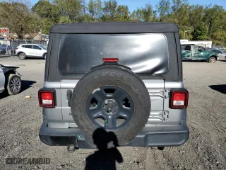 2018 Jeep Wrangler Unlimited Sport S with VIN 1C4HJXDGXJW290990, listed as a Copart auction lot 75910374 with 95,437 mi miles and Salvage Title. Bid and sale history available at carsss.com. Image 6.