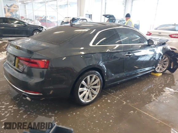 2018 Audi A5 Premium Plus with VIN WAUPNAF51JA073637, listed as a IAAI auction lot 41289291 with Not Provided miles and . Bid and sale history available at DreamBid. Image 4.