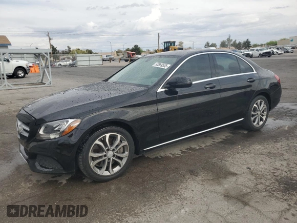 2016 Mercedes-Benz C 300 with VIN 55SWF4JB0GU108645, listed as a Copart auction lot 53869535 with 124,477 mi miles and Clean Title. Bid and sale history available at carsss.com. Image 1.