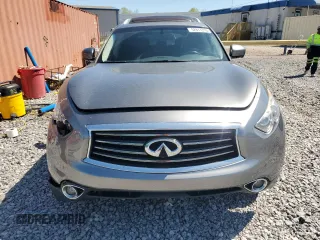 2014 Infiniti QX70 with VIN JN8CS1MU1EM451534, listed as a Copart auction lot 52677335 with 118,862 mi miles and Salvage Title. Bid and sale history available at DreamBid. Image 5.