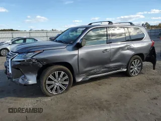 2017 Lexus LX with VIN JTJHY7AX9H4232274, listed as a Copart auction lot 75813464 with 51,256 mi miles and Salvage Title. Bid and sale history available at carsss.com. Image 1.