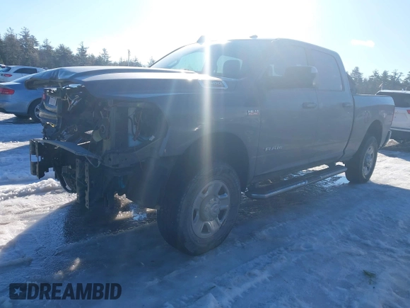 2022 Ram 2500 Big Horn with VIN 3C6UR5DJ8NG231908, listed as a IAAI auction lot 41626205 with 74,481 mi miles and . Bid and sale history available at DreamBid. Image 2.