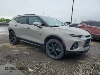 2021 Chevrolet Blazer RS with VIN 3GNKBERS1MS566498, listed as a Copart auction lot 56381635 with 40,519 mi miles and Salvage title. Bid and sale history available at DreamBid. Image 4.