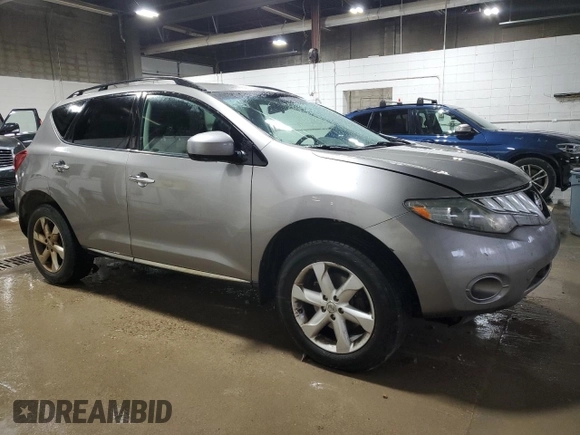 2009 Nissan Murano SL with VIN JN8AZ18WX9W145005, listed as a Copart auction lot 49650445 with 188,391 mi miles and Clean Title. Bid and sale history available at carsss.com. Image 4.