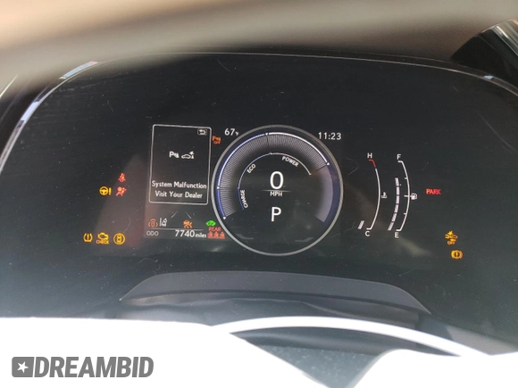 2024 Lexus RX with VIN 2T2BBMCA5RC048221, listed as a Copart auction lot 47268565 with 7,740 mi miles and Salvage Title. Bid and sale history available at carsss.com. Image 9.
