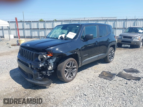 2020 Jeep Renegade Sport with VIN ZACNJBAB9LPL76867, listed as a IAAI auction lot 42269754 with 69,638 mi miles and . Bid and sale history available at DreamBid. Image 2.