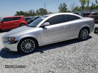 2008 Volvo C70 with VIN YV1MC67218J049615, listed as a Copart auction lot 53658665 with 195,149 mi miles and Salvage Title. Bid and sale history available at carsss.com. Image 1.