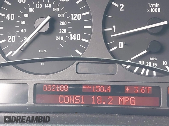 2002 BMW X5 4.4i with VIN 5UXFB33582LH31341, listed as a IAAI auction lot 41548139 with 82,188 mi miles. Bid and sale history available at carsss.com. Image 7.
