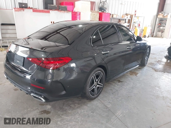 2023 Mercedes-Benz C 300 with VIN W1KAF4GB6PR093944, listed as a IAAI auction lot 41799118 with 23,296 mi miles and . Bid and sale history available at DreamBid. Image 4.