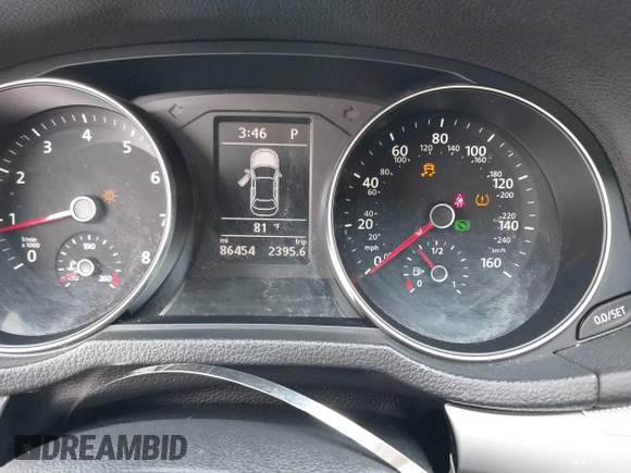 2016 Volkswagen Passat S with VIN 1VWAT7A36GC031403, listed as a IAAI auction lot 42371103 with 86,454 mi miles and . Bid and sale history available at DreamBid. Image 16.