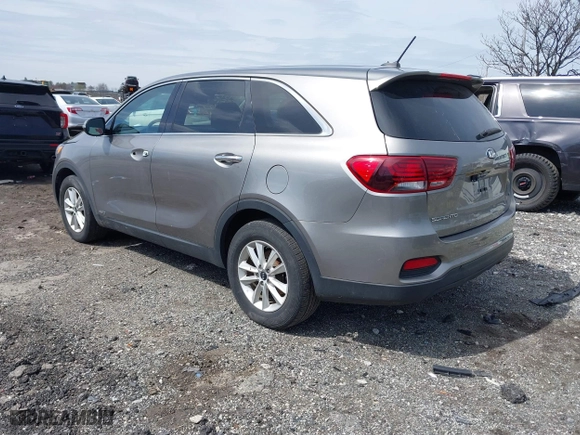 2019 Kia Sorento S V6 with VIN 5XYPGDA59KG508363, listed as a IAAI auction lot 41937863 with 52,308 mi miles. Bid and sale history available at carsss.com. Image 3.