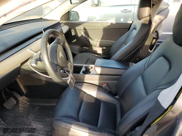 2021 Tesla Model Y Long Range with VIN 5YJYGAEE5MF211422, listed as a Copart auction lot 50157885 with 43,415 mi miles and Salvage Title. Bid and sale history available at carsss.com. Image 10.