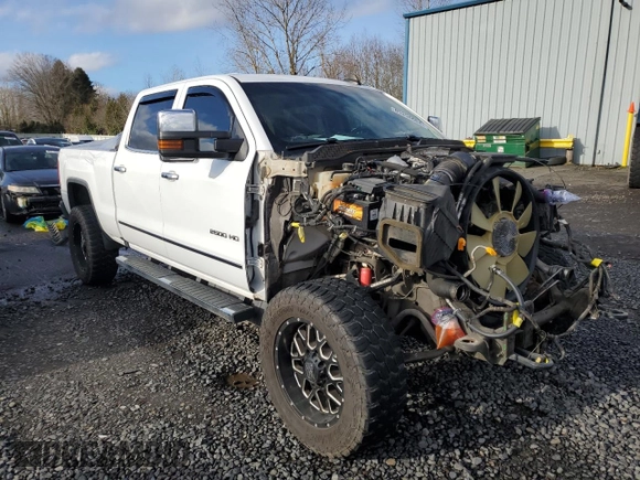2017 GMC Sierra 2500HD SLT with VIN 1GT12TEY6HF226566, listed as a Copart auction lot 85250664 with 167,471 mi miles and Salvage Title. Bid and sale history available at carsss.com. Image 4.