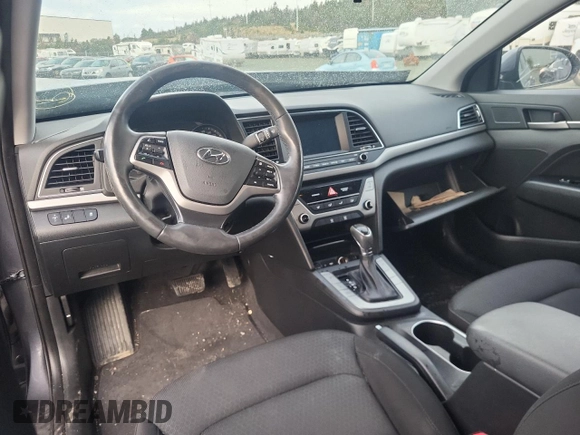 2018 Hyundai Elantra GL with VIN KMHD84LF0JU643343, listed as a Copart auction lot 83653764 with 57,208 mi miles and Salvage Title. Bid and sale history available at DreamBid. Image 8.