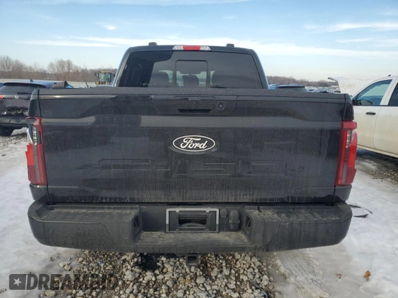 2024 Ford F-150 XLT with VIN 1FTEW3LP3RKD58953, listed as a Copart auction lot 42763555 with 5,195 mi miles and Clean Title. Bid and sale history available at carsss.com. Image 6.