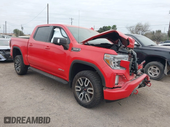 2021 GMC Sierra 1500 AT4 with VIN 3GTP9EEL1MG465554, listed as a IAAI auction lot 41279381 with 54,735 mi miles. Bid and sale history available at carsss.com. Image 1.