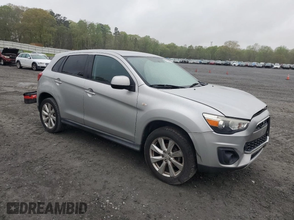 2015 Mitsubishi Outlander Sport ES with VIN 4A4AP3AU3FE015745, listed as a Copart auction lot 51585345 with 114,670 mi miles and Salvage Title. Bid and sale history available at carsss.com. Image 4.