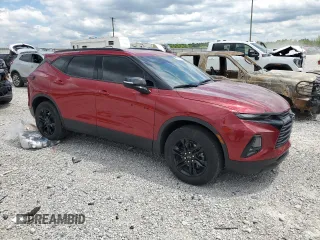 2022 Chevrolet Blazer LT with VIN 3GNKBHR46NS123137, listed as a Copart auction lot 57563955 with 38,510 mi miles and Salvage title. Bid and sale history available at DreamBid. Image 4.