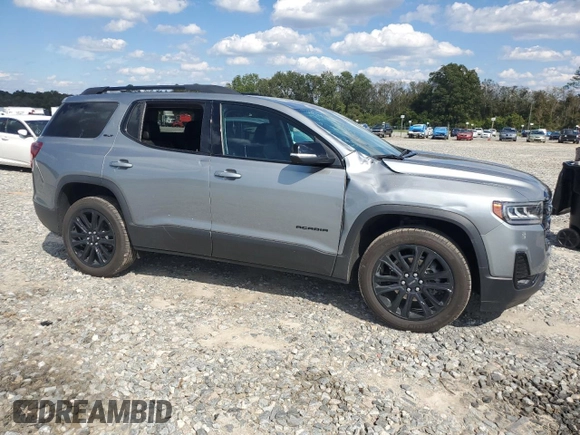 2023 GMC Acadia SLT with VIN 1GKKNMLS6PZ237570, listed as a Copart auction lot 73848254 with 8,055 mi miles and Salvage Title. Bid and sale history available at DreamBid. Image 4.