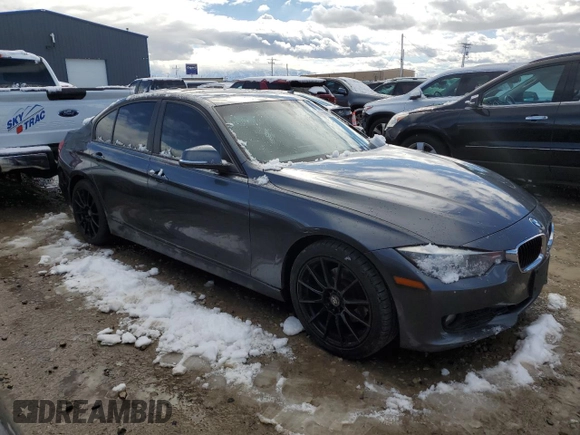 2014 BMW 3 Series 328i with VIN WBA3C1C56EK107483, listed as a Copart auction lot 47889065 with 0 mi miles and Salvage Title. Bid and sale history available at carsss.com. Image 4.