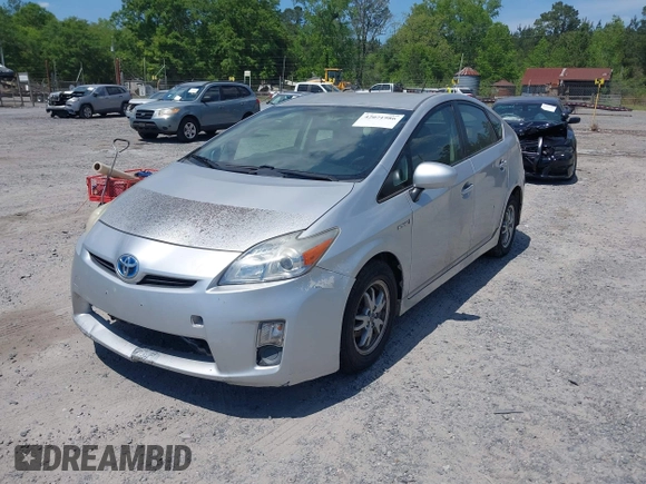 2010 Toyota Prius II with VIN JTDKN3DU7A0094498, listed as a IAAI auction lot 42071986 with 277,660 mi miles. Bid and sale history available at carsss.com. Image 2.