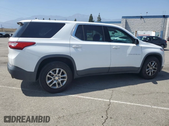 2018 Chevrolet Traverse LS with VIN 1GNERFKW5JJ222682, listed as a Copart auction lot 58275525 with 132,937 mi miles and Salvage title. Bid and sale history available at DreamBid. Image 3.