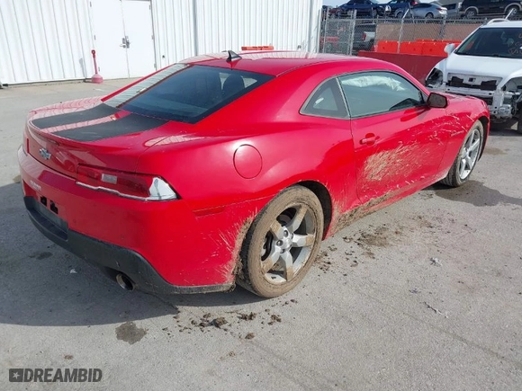 2014 Chevrolet Camaro LT with VIN 2G1FC1E30E9143756, listed as a IAAI auction lot 41523311 with 71,812 mi miles. Bid and sale history available at carsss.com. Image 4.