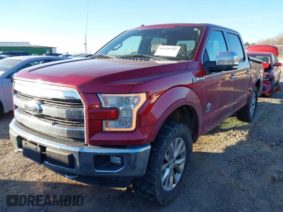 2016 Ford F-150 XLT with VIN 1FTEW1EG5GFB63279, listed as a IAAI auction lot 41329792 with 102,636 mi miles. Bid and sale history available at carsss.com. Image 18.