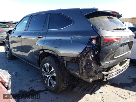 2023 Toyota Highlander L with VIN 5TDKDRBH5PS005383, listed as a Copart auction lot 44438255 with 17,149 mi miles and Salvage title. Bid and sale history available at DreamBid. Image 2.
