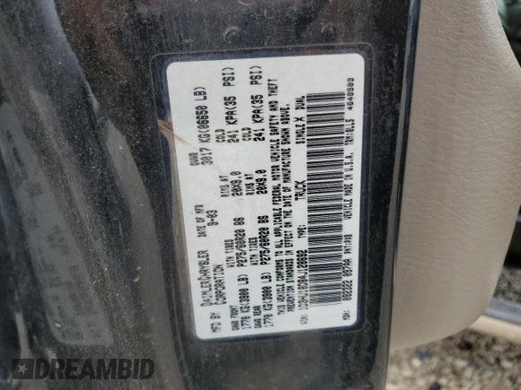 2004 Dodge 1500 ST with VIN 1D3HU18D84J128692, listed as a Copart auction lot 64615684 with 167,547 mi miles and Clean Title. Bid and sale history available at carsss.com. Image 12.