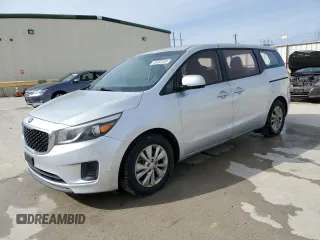 2016 Kia Sedona L with VIN KNDMA5C16G6206463, listed as a Copart auction lot 45332245 with 148,462 mi miles and Salvage Title. Bid and sale history available at carsss.com. Image 1.