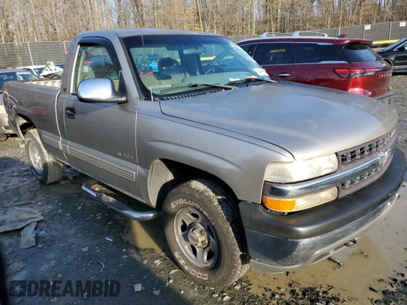 1999 Chevrolet Silverado 1500 LS with VIN 1GCEK14T7XZ160859, listed as a Copart auction lot 84849844 with 210,899 mi miles and Salvage Title. Bid and sale history available at carsss.com. Image 4.