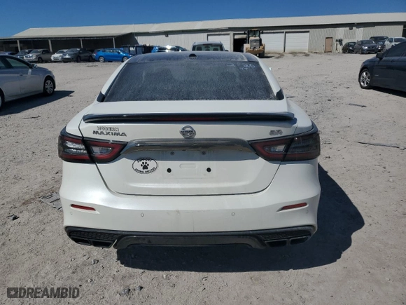 2019 Nissan Maxima SR with VIN 1N4AA6AV6KC366874, listed as a Copart auction lot 46616875 with 26,854 mi miles and Salvage Title. Bid and sale history available at carsss.com. Image 6.