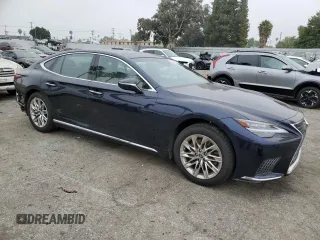 2021 Lexus LS with VIN JTHD51GF5M5008914, listed as a Copart auction lot 58166234 with 12,525 mi miles and Salvage Title. Bid and sale history available at carsss.com. Image 4.