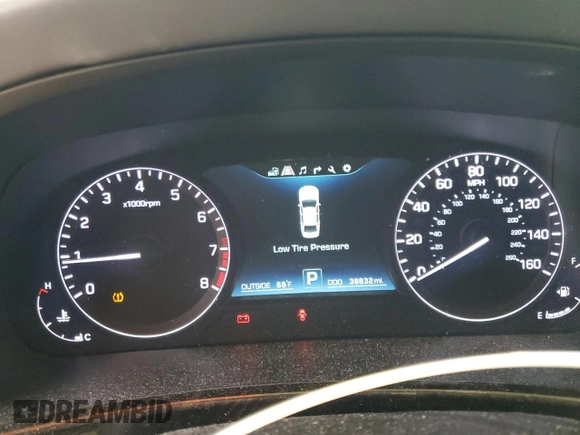 2016 Hyundai Equus Signature with VIN KMHGH4JH8GU101059, listed as a Copart auction lot 53565565 with 38,832 mi miles and Salvage title. Bid and sale history available at DreamBid. Image 9.
