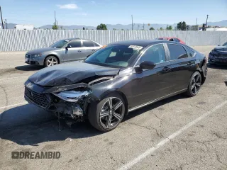 2025 Honda Accord Sport with VIN 1HGCY2F56SA010468, listed as a Copart auction lot 60351295 with 4,502 mi miles and Salvage title. Bid and sale history available at DreamBid. Image 1.
