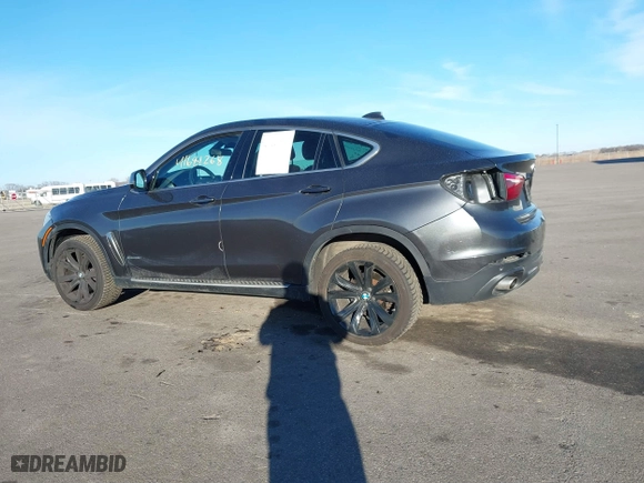 2015 BMW X6 xDrive35i with VIN 5UXKU2C50F0N77926, listed as a IAAI auction lot 41681268 with 136,118 mi miles. Bid and sale history available at carsss.com. Image 14.