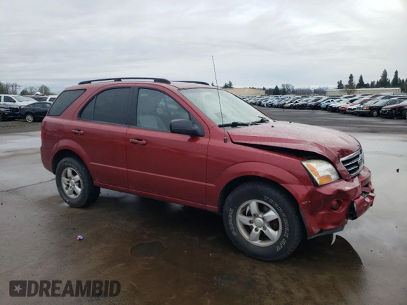 2008 Kia Sorento LX z VIN KNDJC735185839293, wystawiony jako Copart lot #45384805 z przebiegiem 187 080 mil mil oraz Szkoda całkowita • Salvage title. Historia ofert i sprzedaży dostępna na DreamBid. Obrazek 4.