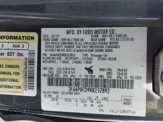 2019 Ford Fusion SEL with VIN 3FA6P0CD9KR252892, listed as a IAAI auction lot 41087776 with 109,498 mi miles and . Bid and sale history available at DreamBid. Image 9.