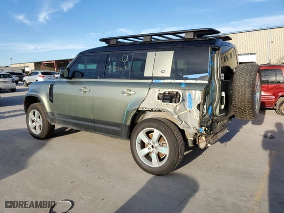 2022 Land Rover Defender SE with VIN SALEP7RU6N2095393, listed as a Copart auction lot 87873935 with 43,015 mi miles and Salvage Title. Bid and sale history available at carsss.com. Image 2.