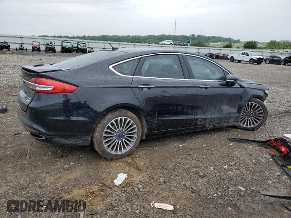 2018 Ford Fusion Titanium с VIN 3FA6P0K91JR183997, выставлен на аукционе Copart как лот 57717235 с пробегом 133 385 миль миль и Списание • Salvage title. История ставок и продаж доступна на DreamBid. Изображение 3.