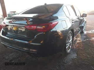 2019 Infiniti Q50 3.0t LUXE with VIN JN1EV7APXKM513587, listed as a IAAI auction lot 41113769 with 71,729 mi miles. Bid and sale history available at carsss.com. Image 4.