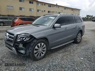 2017 Mercedes-Benz GLS 450 with VIN 4JGDF6EE5HA760790, listed as a Copart auction lot 56671104 with 91,131 mi miles and Salvage Title. Bid and sale history available at DreamBid. Image 1.