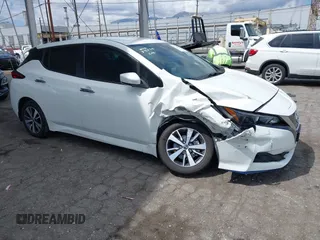 2022 Nissan LEAF S Plus with VIN 1N4BZ1BV9NC551228, listed as a IAAI auction lot 41936398 with 50,168 mi miles and . Bid and sale history available at DreamBid. Image 1.