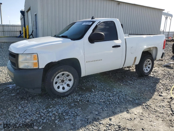2007 Chevrolet Silverado 1500 Work Truck with VIN 1GCEC14C47Z589342, listed as a Copart auction lot 47961895 with 166,967 mi miles and Salvage Title. Bid and sale history available at carsss.com. Image 1.