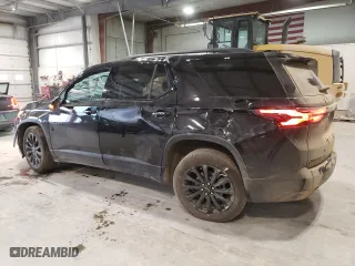 2023 Chevrolet Traverse RS with VIN 1GNEVJKW0PJ244581, listed as a Copart auction lot 43547155 with 28,592 mi miles and Salvage Title. Bid and sale history available at carsss.com. Image 2.