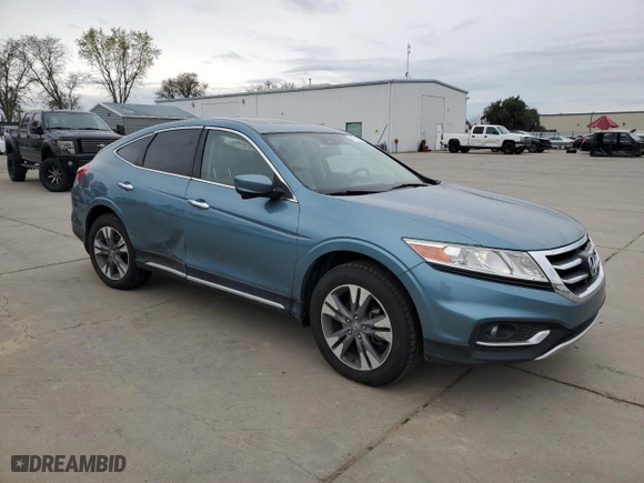 2013 Honda Crosstour EX-L with VIN 5J6TF2H56DL005967, listed as a Copart auction lot 47592335 with 178,346 mi miles and Salvage Title. Bid and sale history available at carsss.com. Image 4.